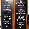 Handbeschriftete Restauranttafel im Wandtafel Look. Tafelbeschriftung