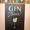 GIN & Tonic. Immer eine GINvolle Kombination. Tafelbeschriftung