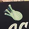 Handgemalter Fenchel auf Wandtafel