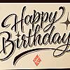 Happy Birthday Lettering